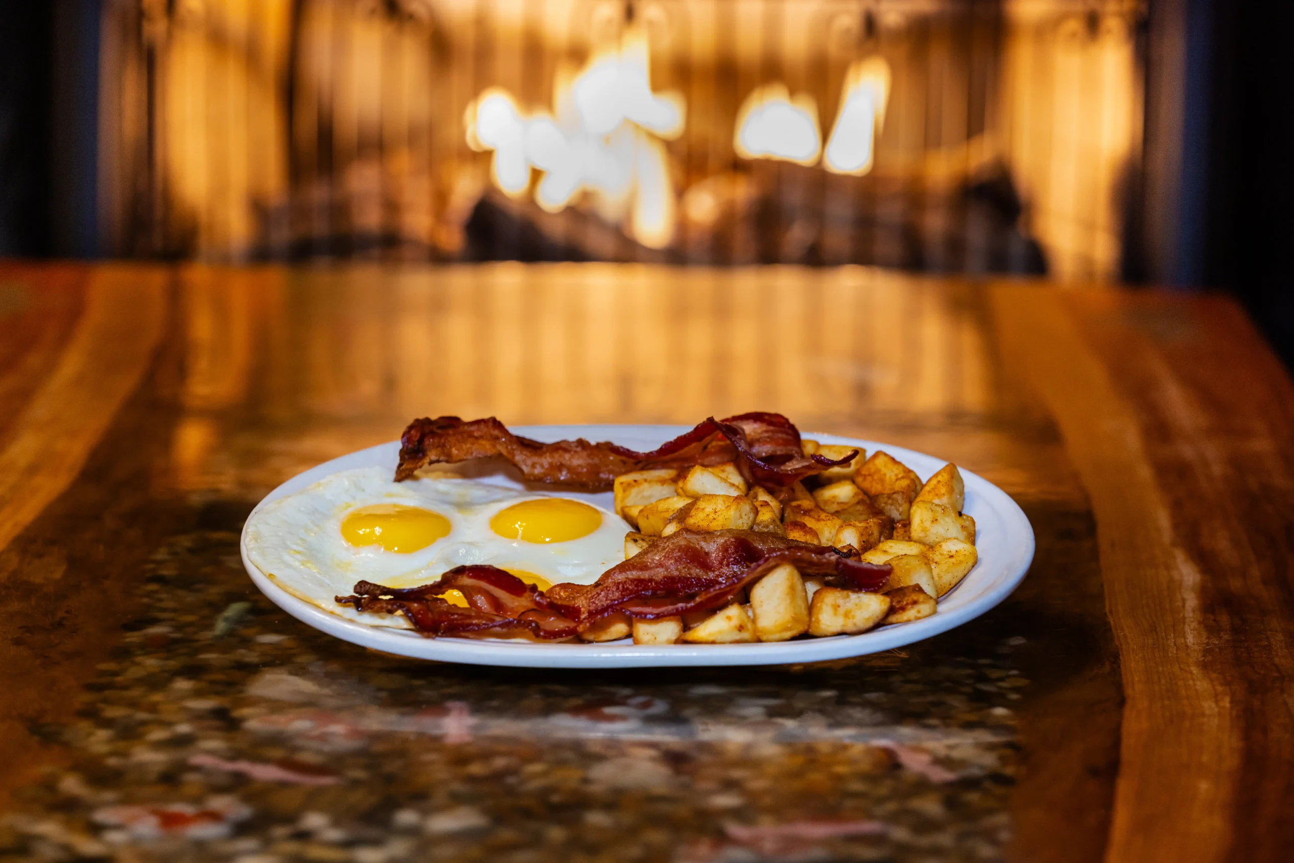 Fireside breakfast — Reykjavik, Iceland